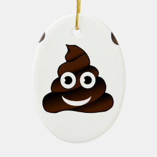 lustige kack-Emoji Keramik Ornament