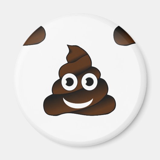 lustige kack-Emoji Magnet (Vorne)