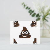 lustige kack-Emoji Postkarte (Stehend Vorderseite)