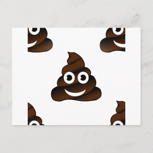 lustige kack-Emoji Postkarte (Vorderseite)