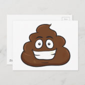 lustige kack-Emoji Postkarte (Vorne/Hinten)