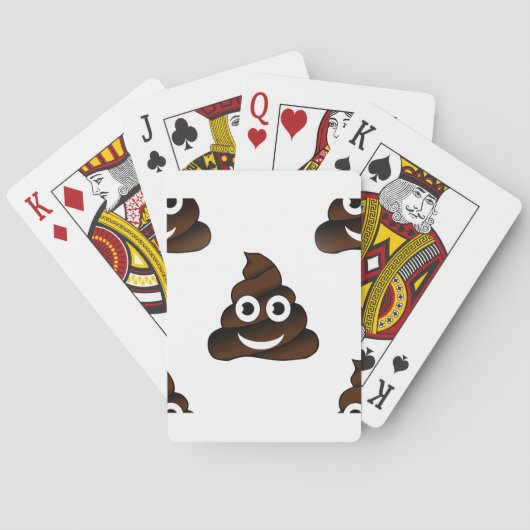 lustige kack-Emoji Spielkarten (Rückseite)