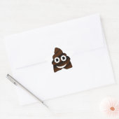 lustige kack-Emoji Stern-Aufkleber (Umschlag)