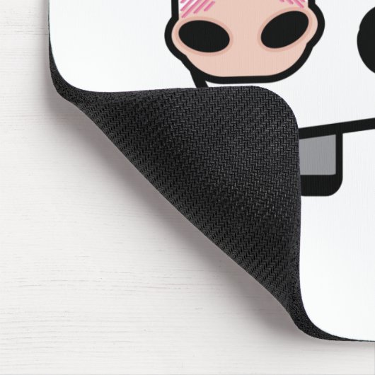 Lustige kackende Kuh Mousepad (Ecke)