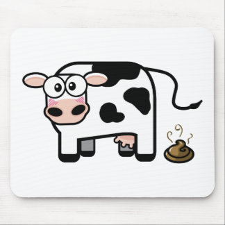 Lustige kackende Kuh Mousepad