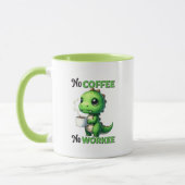 Lustige Kaffee-Arbeitswort-Kunst Tasse (Links)