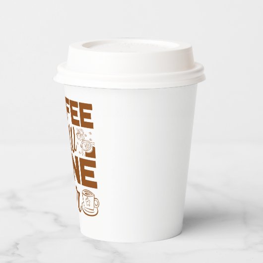 lustige Kaffee-Bar-Party Pappbecher (Links)