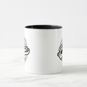 Lustige Kaffee-Gesprächs-Wortkunst  Tasse (Zentrum)