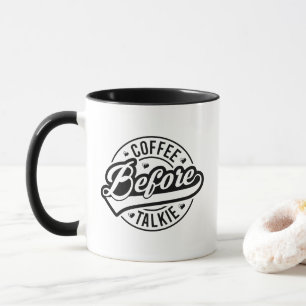 Lustige Kaffee-Gesprächs-Wortkunst  Tasse