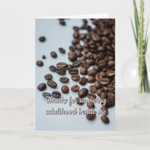 Lustige Kaffee Humor Freundschaft Grußkarte