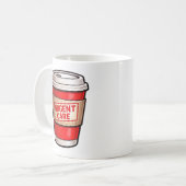 Lustige Kaffee Humor Notfallversorgung Gesundheits Kaffeetasse (Vorderseite Links)