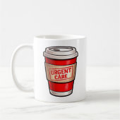 Lustige Kaffee Humor Notfallversorgung Gesundheits Kaffeetasse (Links)