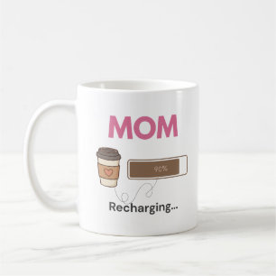 Lustige Kaffee-Mama Aufladung Kaffee-Zitat Kaffeetasse