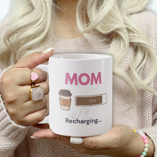 Lustige Kaffee-Mama Aufladung Kaffee-Zitat Kaffeetasse