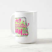 Lustige Kaffee-Sarkasmus-Wortkunst sarkastisch Kaffeetasse (Vorderseite Links)