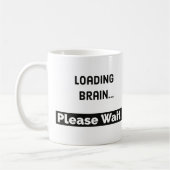 Lustige Kaffee-Tasse der Laden-Gehirn-Tassen-| Kaffeetasse (Links)