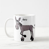 Lustige Kaffee-Tasse Derp Esels Kaffeetasse (Links)