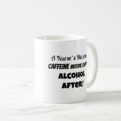 Lustige Kaffee-Tasse für Krankenschwestern Kaffeetasse (VorderseiteRechts)