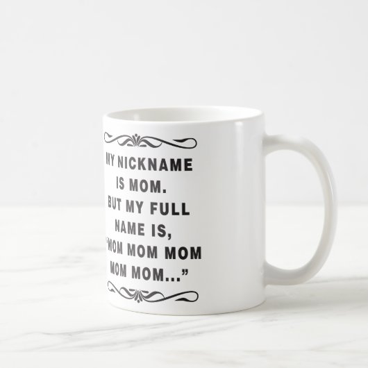 Lustige Kaffee-Tasse für MAMA Kaffeetasse (Rechts)