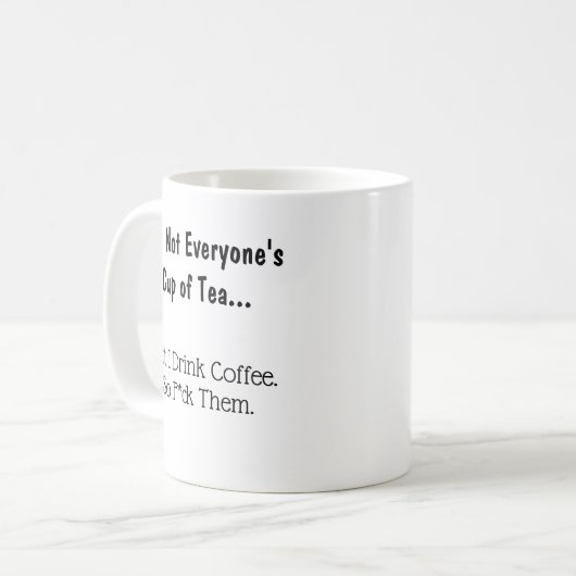 Lustige Kaffee-Tasse Kaffeetasse (Vorderseite Links)
