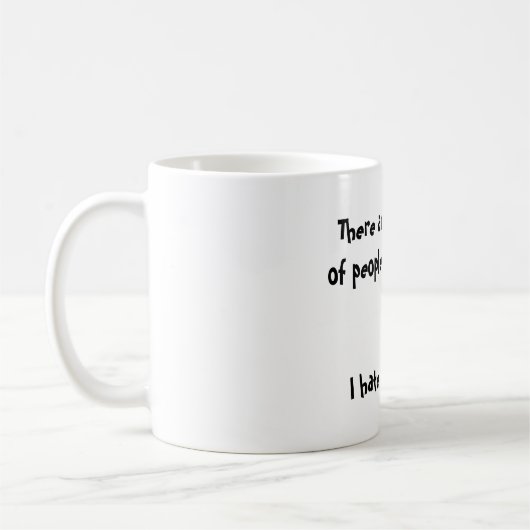 Lustige Kaffee-Tasse Kaffeetasse (Links)