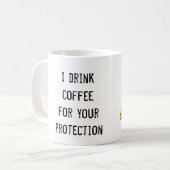 Lustige Kaffee-Tasse Kaffeetasse (Vorderseite Links)