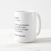 Lustige Kaffee-Tasse - Programmiererdefinition - Kaffeetasse (VorderseiteRechts)