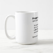Lustige Kaffee-Tasse - Programmiererdefinition - Kaffeetasse (Links)