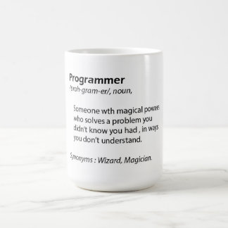 Lustige Kaffee-Tasse - Programmiererdefinition - Kaffeetasse