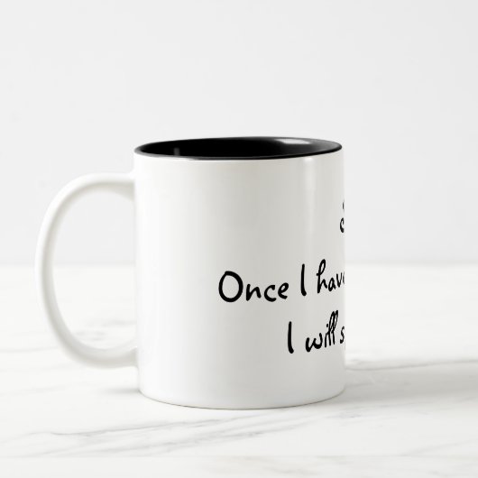 Lustige Kaffee-Tasse Zweifarbige Tasse (Links)