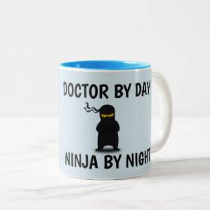 Lustige Kaffee-Tassen für DOKTOR Zweifarbige Tasse