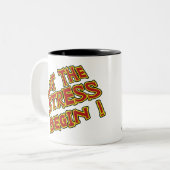 Lustige Kaffee-Tassen: Lassen Sie den Druck Zweifarbige Tasse (Vorderseite Links)