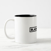 Lustige Kaffee-Tassen Zweifarbige Tasse (Links)