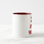 Lustige Kaffee-Trinkertrinker Tassen-Tassen Zweifarbige Tasse (Mittel)
