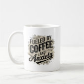 Lustige Kaffee-Wort-Kunst-Sarkasmus Kaffeetasse (Links)