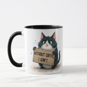 Lustige Kaffee-Zitate Mit Katze Tasse