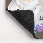 lustige Kaffeeliebhaber Wortart Mousepad (Ecke)