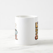 Lustige Kaffeelleben Wortkunst Kaffeetasse (Mittel)