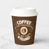 lustige Kaffeemarke Pappbecher (Vorderseite)