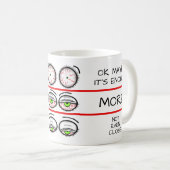 Lustige Kaffeestimmungsebenen-Design Kaffeetasse (VorderseiteRechts)