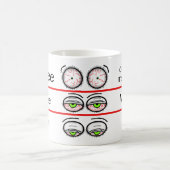 Lustige Kaffeestimmungsebenen-Design Kaffeetasse (Mittel)