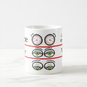 Lustige Kaffeestimmungslevel-Design Kaffeetasse (Mittel)