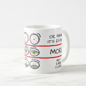 Lustige Kaffeestimmungslevel-Design Kaffeetasse (VorderseiteRechts)