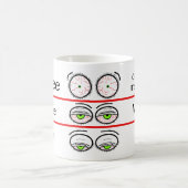Lustige Kaffeestimmungslevel-Design Kaffeetasse (Mittel)