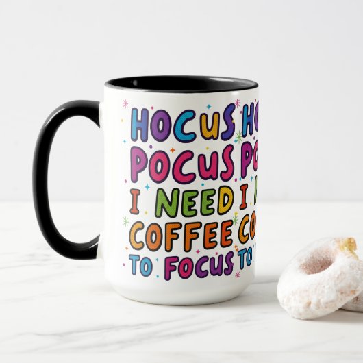 Lustige Kaffeetasse (Mit Donut)