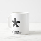 Lustige Kaffeetasse (Vorderseite Links)