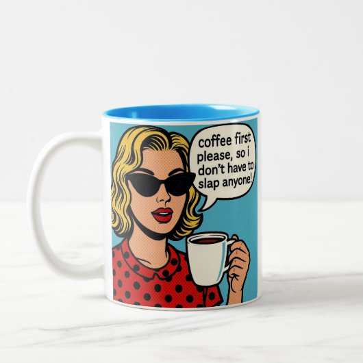 Lustige Kaffeetasse  (Links)