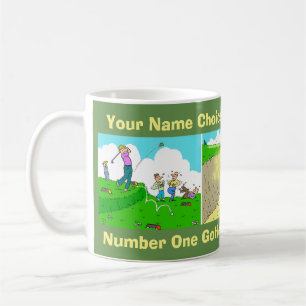 Lustige Kaffeetasse für einen Golfer