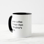 Lustige Kaffeetasse für Eltern (Vorderseite Links)