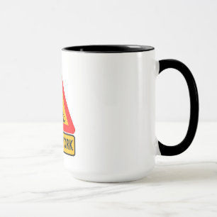 Lustige Kaffeetasse Männer bei der Arbeit